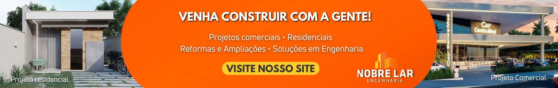 Site da Nobre Lar Engenharia - A melhor em obras residenciais e empresariais