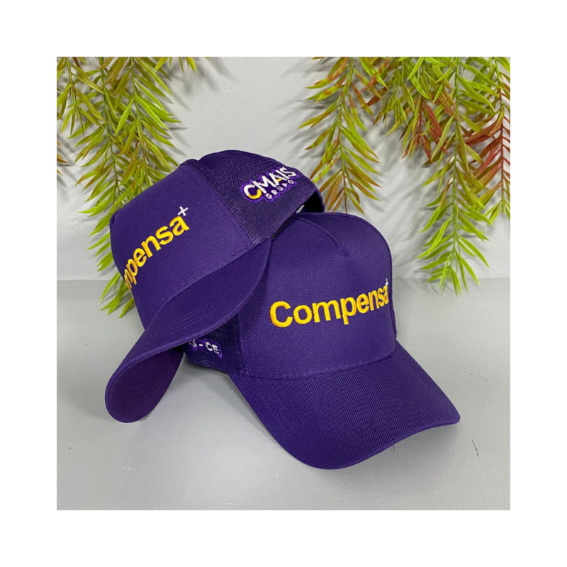 01 BONÉ ROXO COMPENSA+ | Compensa Mais