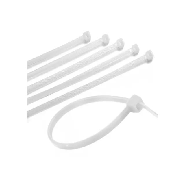 Abraçadeira de Nylon 100x2,5mm Branca 100 Peças - DIMAX Abraçadeira de Nylon 100x2,5mm Branca 100 Peças - DIMAX