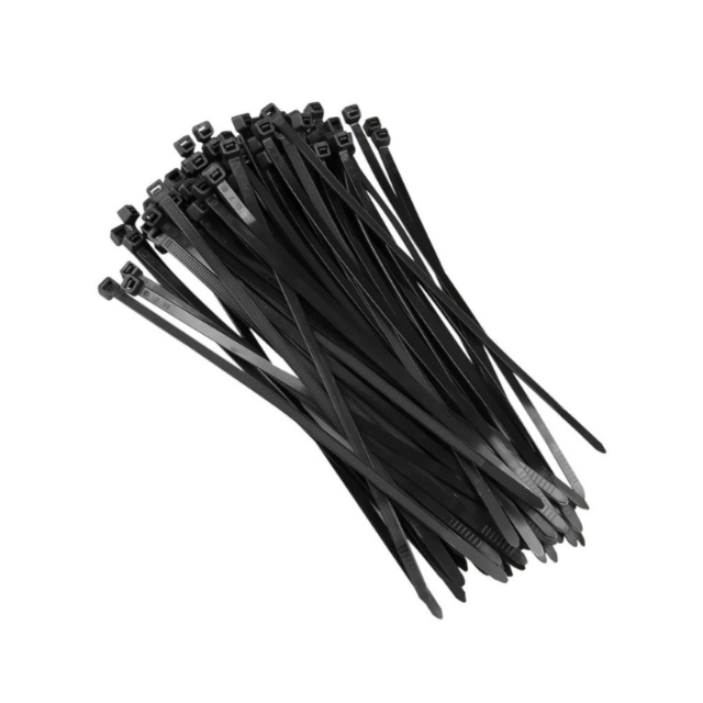 Abraçadeira de Nylon 100x2,5mm Preta 100 Peças - DIMAX Abraçadeira de Nylon 100x2,5mm Preta 100 Peças - DIMAX