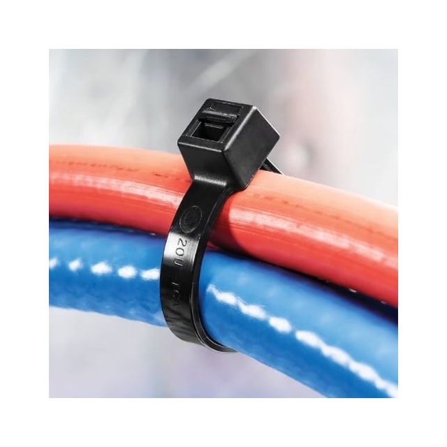 Abraçadeira Plástica 280 x 4,8mm com 100 Unidades Preto - Foxlux Abraçadeira Plástica 280 x 4,8mm com 100 Unidades Preto - Foxlux