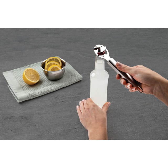 Abridor de Garrafa e Lata Tramontina Marffim em Aço Inox Abridor de Garrafa e Lata Tramontina Marffim em Aço Inox