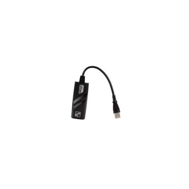 Adaptador de Rede Multilaser WI422 USB 3.0 (m) x RJ45 (f) 10/100/1000 Gigabit - Preto  WI422