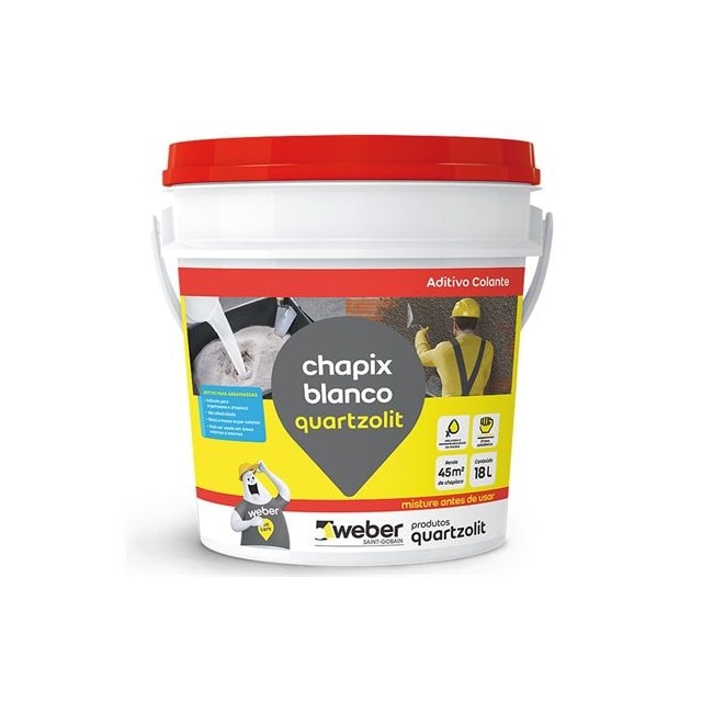 Adesivo Chapix Branco 18L - Quartzolit Adesivo Chapix Branco 18L - Quartzolit