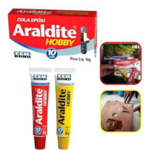 Adesivo Cola Epóxi Araldite Hobby 10 Minutos 16g - Tekbond