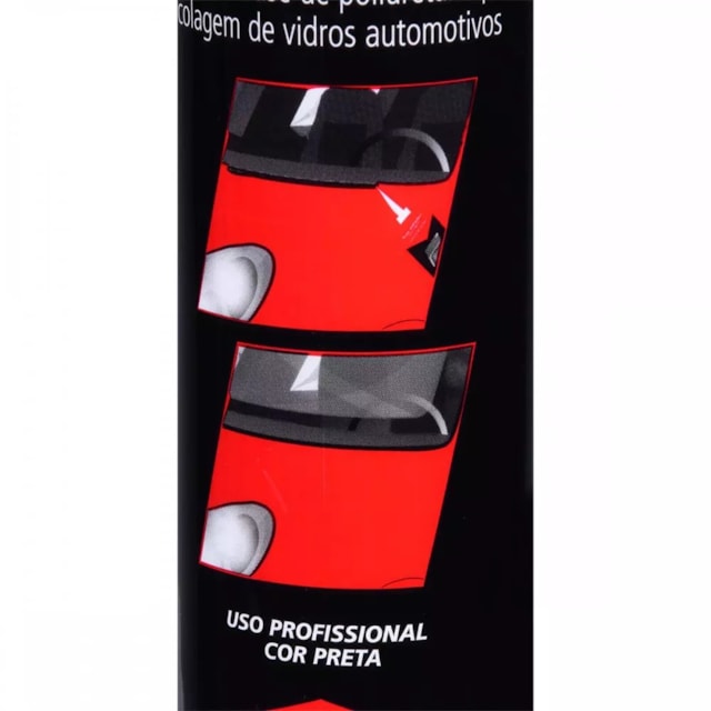 Adesivo Fixa Para-brisa PU 400g Preto - WORKER