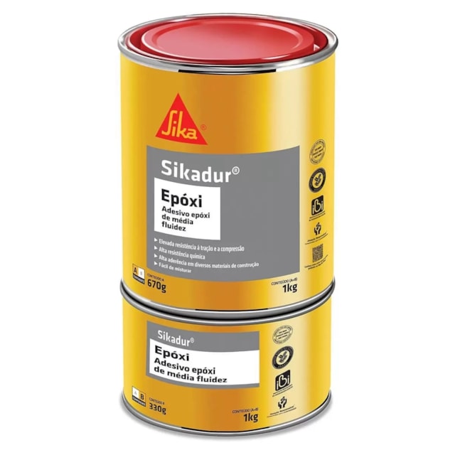 Adesivo Sikadur Epóxi Branco 1Kg - Sika