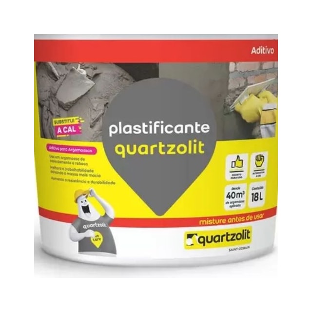 Aditivo Plastificante 18 Litros - Quartzolit Aditivo Plastificante 18 Litros - Quartzolit