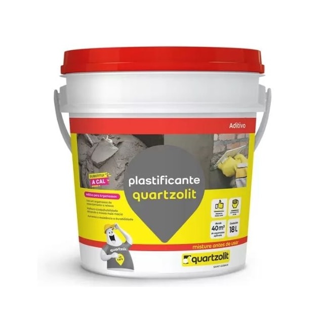 Aditivo Plastificante 18 Litros - Quartzolit Aditivo Plastificante 18 Litros - Quartzolit