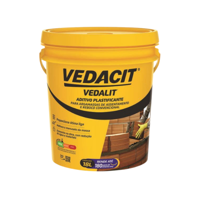 Aditivo Plastificante Vedalit 18L - Vedacit  Aditivo Plastificante Vedalit 18L - Vedacit