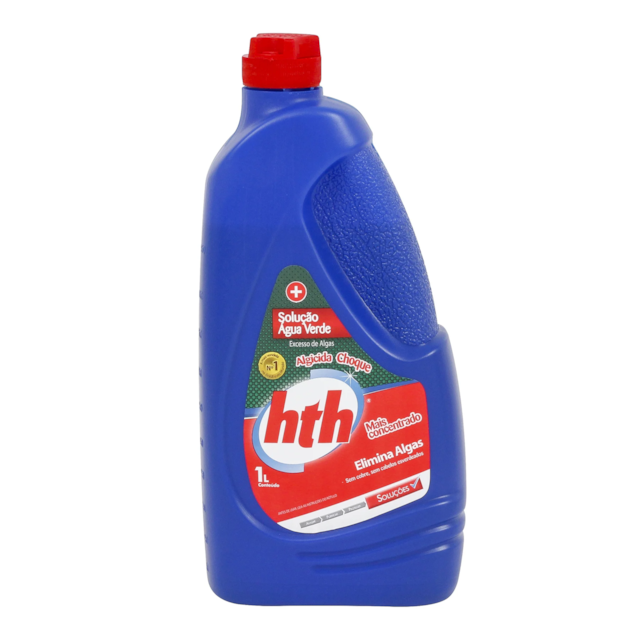 Algicida Choque 1 litro de solução Agua verde - HTH