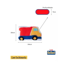 Almofada Decorativa Caminhãozinho Infantil Criança Diversão