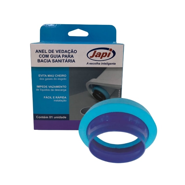 Anel de Vedação com Guia para Vaso Sanitário - JAPI Anel de Vedação com Guia para Vaso Sanitário - JAPI