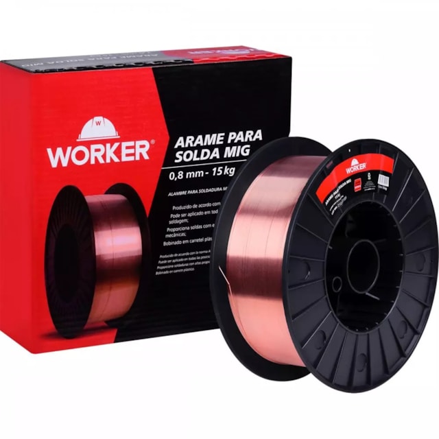 Arame para Solda Mig 0,8mm 1kg - WORKER