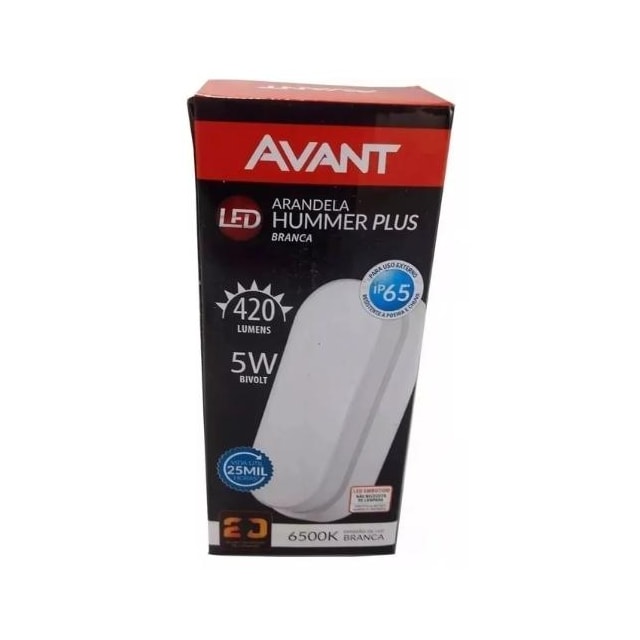 Arandela LED Hummer 5W 6500K IP65 Branca - AVANT