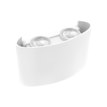Arandela Lentille Double de Sobrepor LED 4W 3000K Branca - LUMANTI