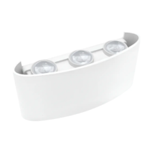Arandela Lentille Trois de Sobrepor LED 6W 3000K Branca - LUMANTI