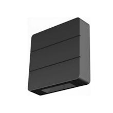 Arandela Marselha de Sobrepor LED 4W 3000K Preta - LUMANTI