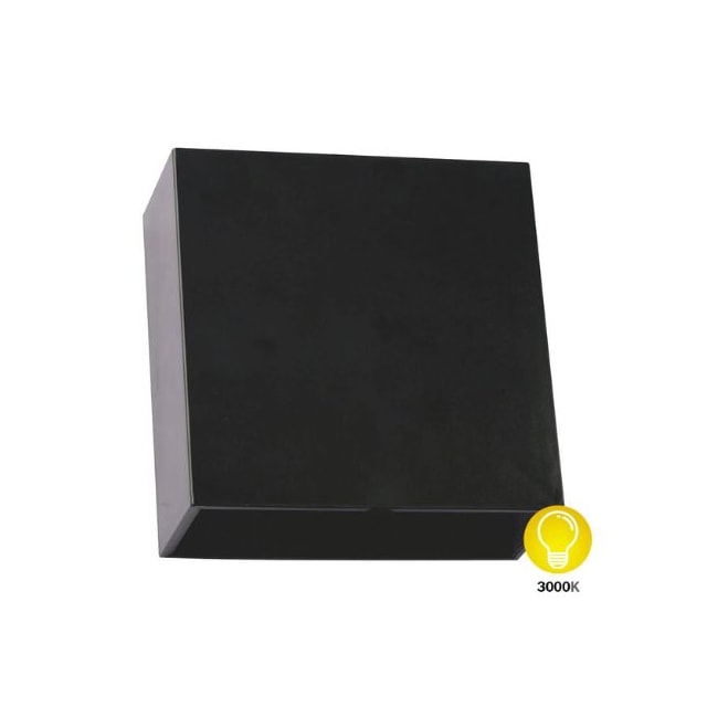 Arandela Quadrada Preta Flex 4W 3000K - DILUX Arandela Quadrada Preta Flex 4W 3000K - DILUX