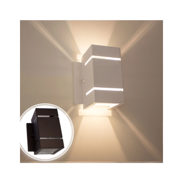 Arandela Retangular Café 2V Lâmpada G9 - União Inox Arandela Retangular Café 2V Lâmpada G9 - União Inox