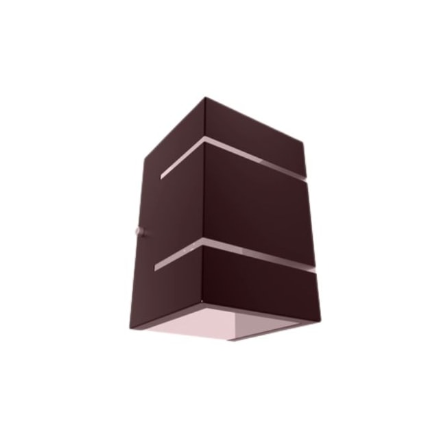 Arandela Retangular Café 2V Lâmpada G9 - União Inox Arandela Retangular Café 2V Lâmpada G9 - União Inox