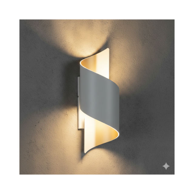 Arandela Vena Branca - FORTE ILUMINAÇÃO