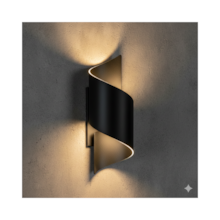 Arandela Vena Preta - FORTE ILUMINAÇÃO