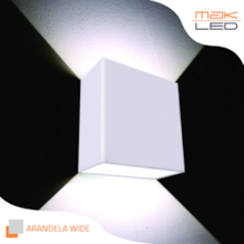 Arandela Wide 4w 3000k Branca - Mak Led Arandela Wide 4w 3000k Branca - Mak Led