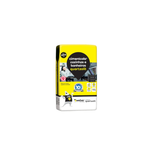 Argamassa Cozinhas e Banheiros 15KG PL - QUARTZOLIT