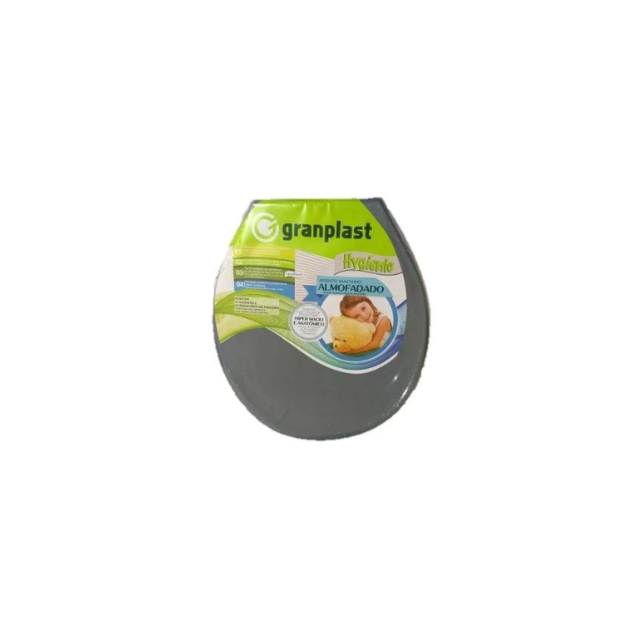 Assento Almofadado Hygien Cinza - GRANPLAST Assento Almofadado Hygien Cinza - GRANPLAST