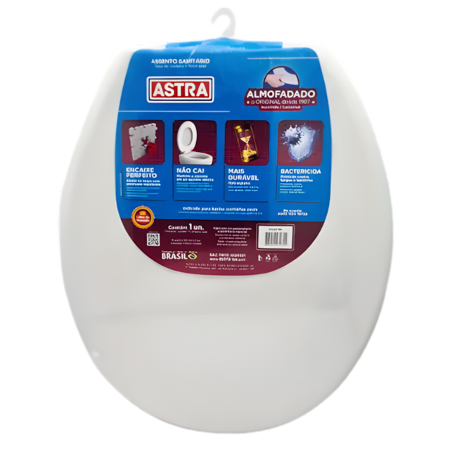 Assento Almofodado Slim Branco TPK - ASTRA