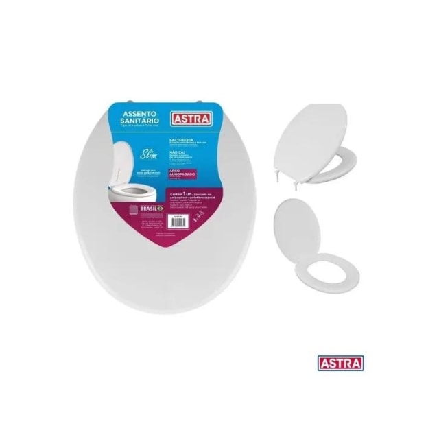 Assento Sanitário Almofadado Slim - ASTRA Assento Sanitário Almofadado Slim - ASTRA