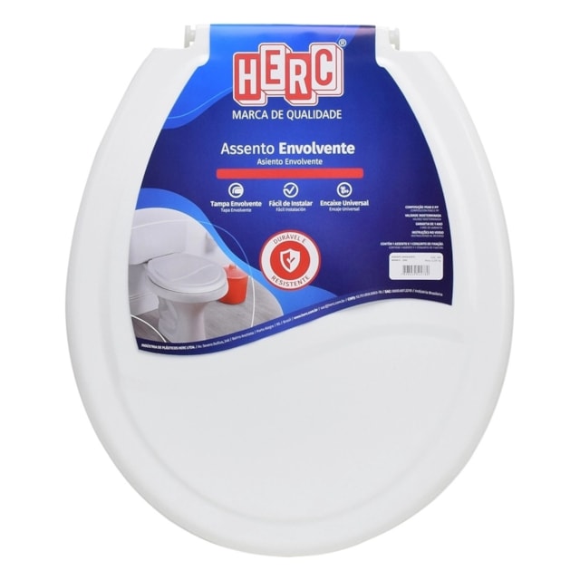 Assento Sanitário Envolvente Ideale Branco - Herc