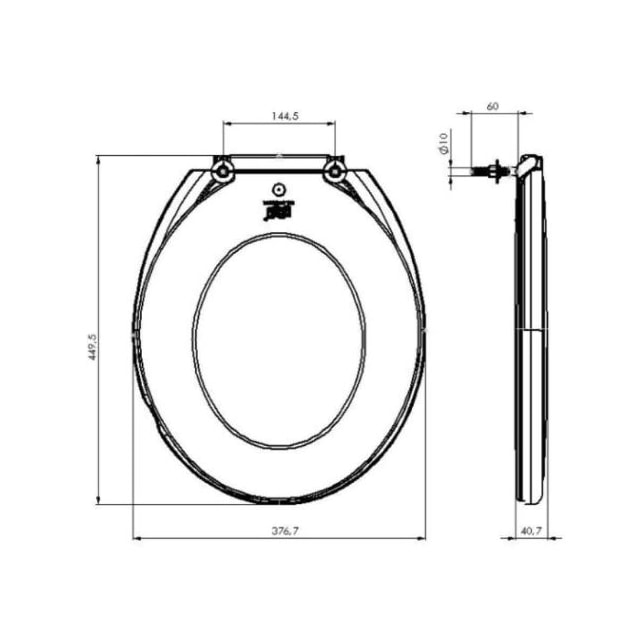 Assento Sanitário Prime Almofadado Branco - HERC