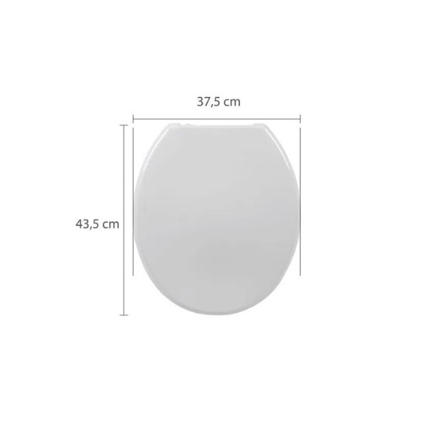 Assento Sanitário Soft com Abertura Frontal Branco - Astra Assento Sanitário Soft com Abertura Frontal Branco - Astra