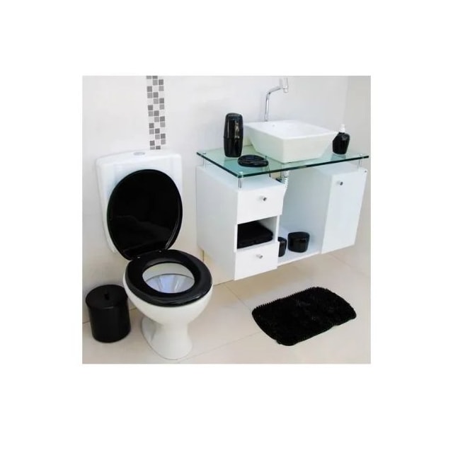 Assento Sanitário Soft Preto - ASTRA Assento Sanitário Soft Preto - ASTRA