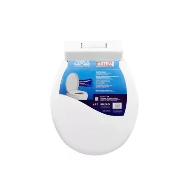 Assento Soft Close Oval Tov Branco - ASTRA