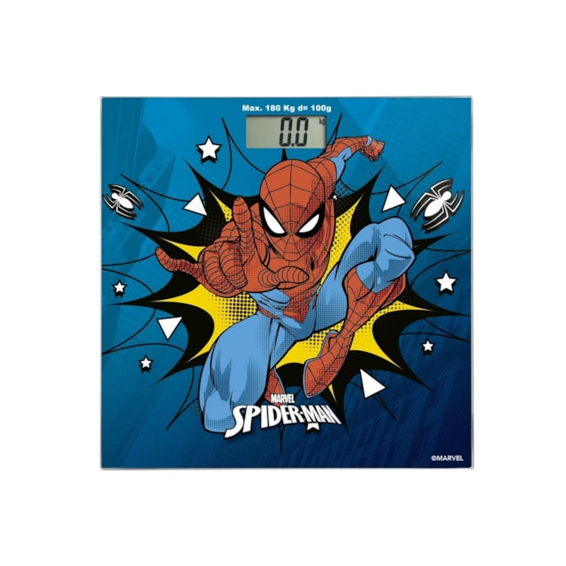 Balança Digital  Multilaser Saúde HOMEM ARANHA Balança Digital  Multilaser Saúde HOMEM ARANHA