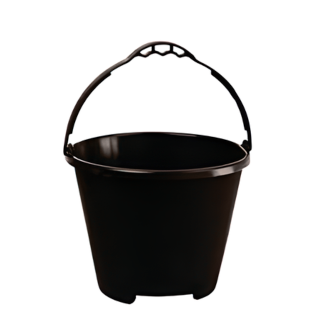 Balde de Plástico Preto 12L Multiuso - DIMAX