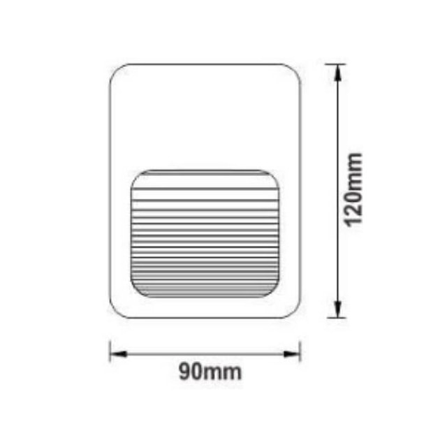 Balizador LED Down 2w 3000k Branca - Dilux Balizador LED Down 2w 3000k Branca - Dilux