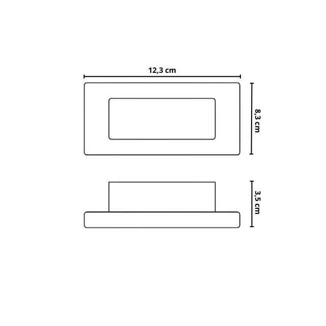 Balizador LED Side 2w 3000k Branco - Dilux