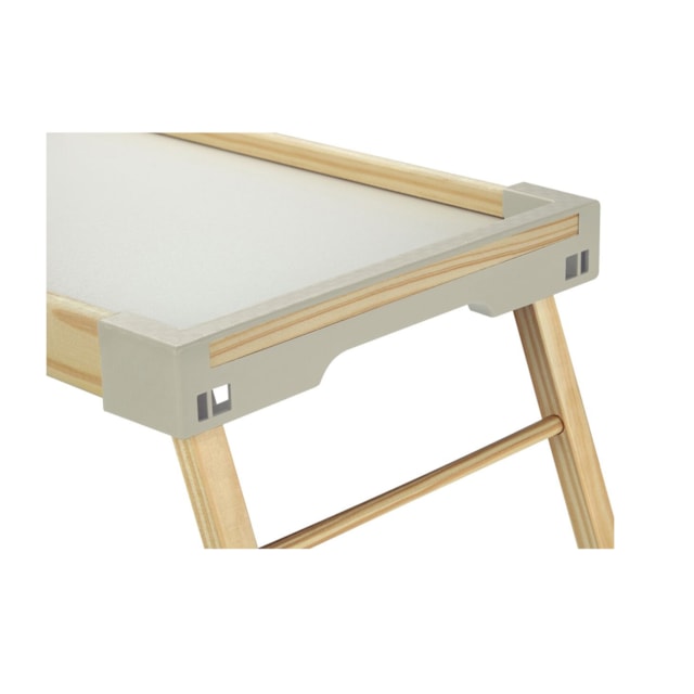 Bandeja Tramontina Happy Day em Madeira Maciça Branca Bandeja Tramontina Happy Day em Madeira Maciça Branca