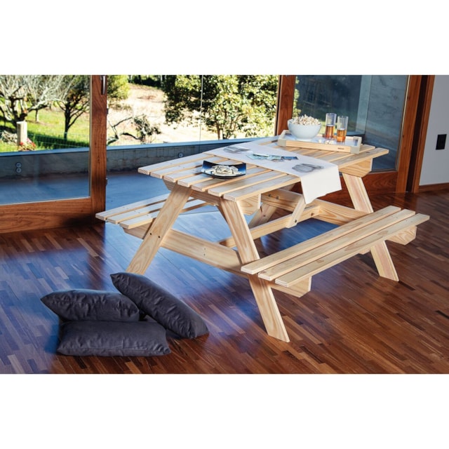 Bandeja Tramontina Happy Day em Madeira Maciça Branca Bandeja Tramontina Happy Day em Madeira Maciça Branca