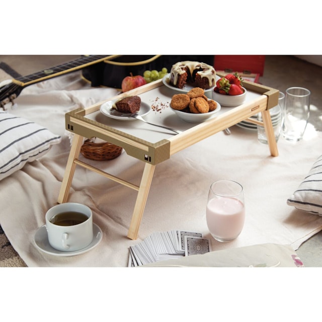 Bandeja Tramontina Happy Day em Madeira Maciça Camurça Bandeja Tramontina Happy Day em Madeira Maciça Camurça