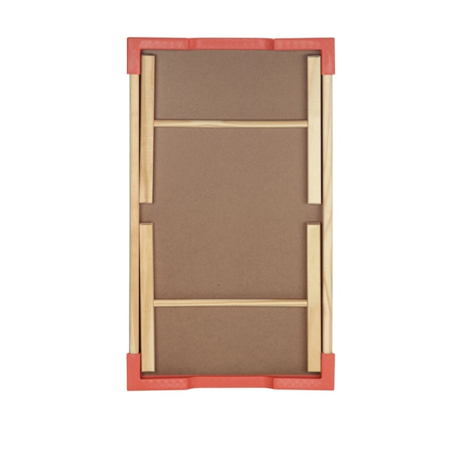 Bandeja Tramontina Happy Day em Madeira Maciça Coral Bandeja Tramontina Happy Day em Madeira Maciça Coral