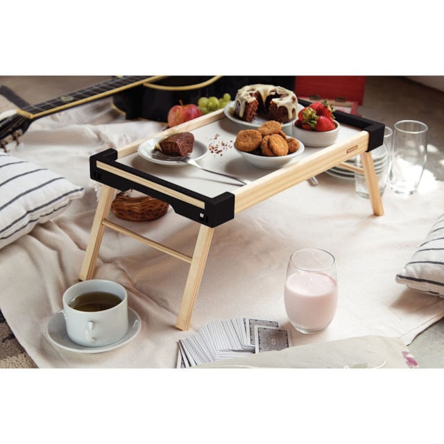 Bandeja Tramontina Happy Day em Madeira Maciça Preto Bandeja Tramontina Happy Day em Madeira Maciça Preto