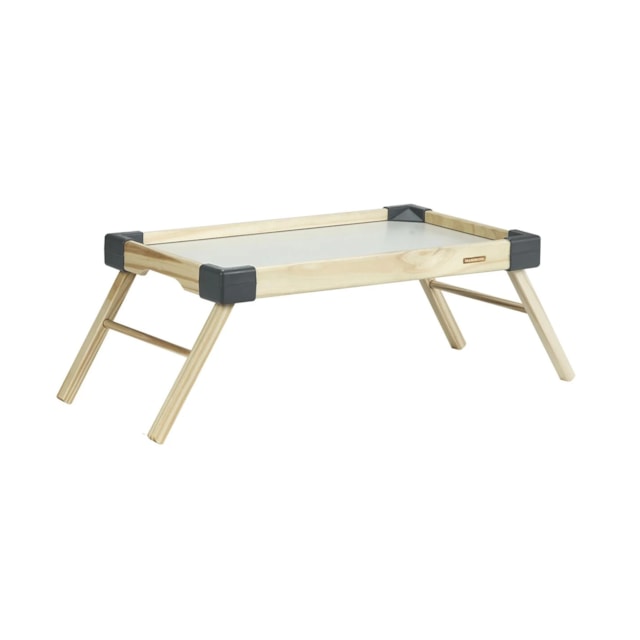 Bandeja Tramontina Small em Madeira Maciça Grafite Bandeja Tramontina Small em Madeira Maciça Grafite