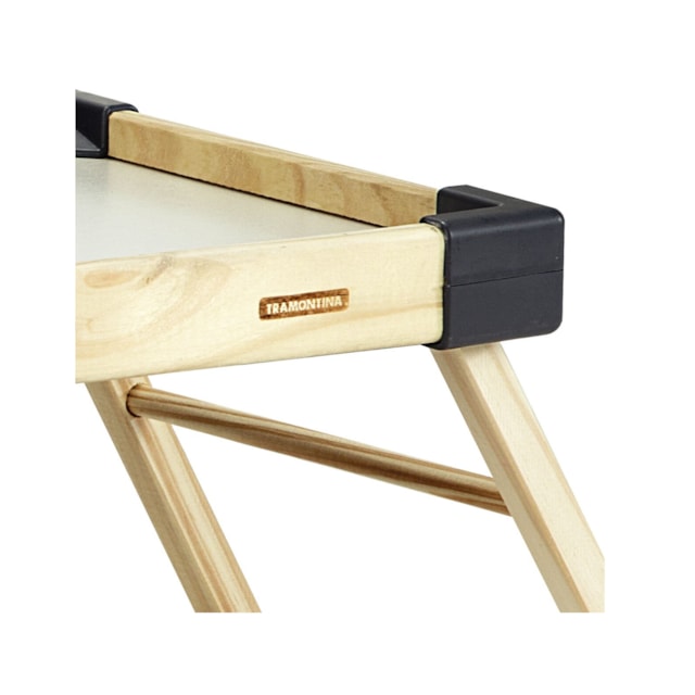 Bandeja Tramontina Small em Madeira Maciça Grafite Bandeja Tramontina Small em Madeira Maciça Grafite