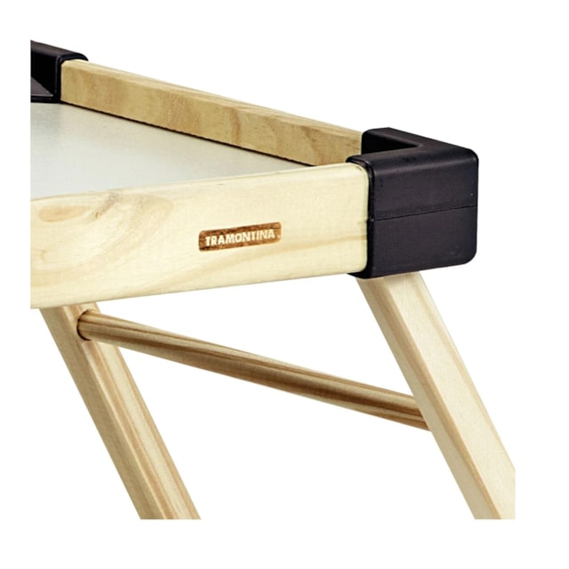 Bandeja Tramontina Small em Madeira Maciça Preto Bandeja Tramontina Small em Madeira Maciça Preto