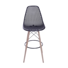 BANQUETA COLMEIA PP PRETA BASE MADEIRA BANQUETA COLMEIA PP PRETA BASE MADEIRA